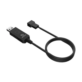 AKASA - kabel za pretvornik napetosti od 5V do 12V DC Step-Up za USB na 3-pinski in 4-pinski PC ventilator
