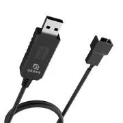AKASA - kabel za pretvornik napetosti od 5V do 12V DC Step-Up za USB na 3-pinski in 4-pinski PC ventilator