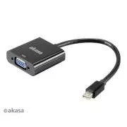 AKASA - adapter miniDP na VGA - 20 cm
