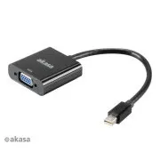 AKASA - adapter miniDP na VGA - 20 cm