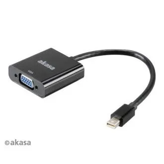 AKASA - adapter miniDP na VGA - 20 cm