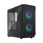 Fractal Design Focus 2 RGB Black TG Clear Tint/Midi Tower/Transpar./Black