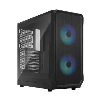 Fractal Design Focus 2 RGB Black TG Clear Tint/Midi Tower/Transpar./Black