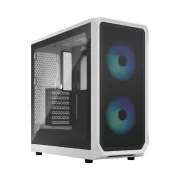 Fractal Design Focus 2 RGB White TG Clear Tint/Midi Tower/Transpar./Black and White