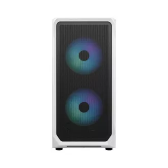 Fractal Design Focus 2 RGB White TG Clear Tint/Midi Tower/Transpar./Black and White