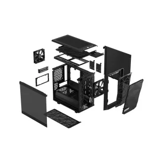 Fractal Design Meshify 2 Nano Black TG Dark Tint/Mini ITX/Transpar./Črna Fractal Design Meshify 2 Nano Black TG Dark Tint/Mini ITX/Transpar./Črna
