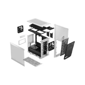 Fractal Design Meshify 2 Nano White TG Clear Tint/Mini ITX/Transpar./White Fractal Design Meshify 2 Nano White TG Clear Tint/Mini ITX/Transpar./White