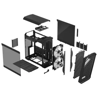 Fractal Design Torrent Compact RGB Black TG Light/Midi Tower/Transpar./Črna