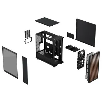 Fractal Design North Charcoal Black TG Dark/Midi Tower/Transpar./Black Fractal Design North Charcoal Black TG Dark/Midi Tower/Transpar./Black