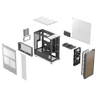 Fractal Design North Kreda Bela/Midi stolp/bela