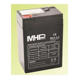 Pb baterija MHPower VRLA AGM 6V/4,5Ah (MS4.5-6) Pb baterija MHPower VRLA AGM 6V/4,5Ah (MS4.5-6)