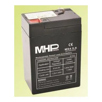 Pb baterija MHPower VRLA AGM 6V/4,5Ah (MS4.5-6)