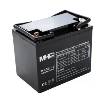 Pb baterija MHPower VRLA AGM 12V/33Ah (MS33-12)