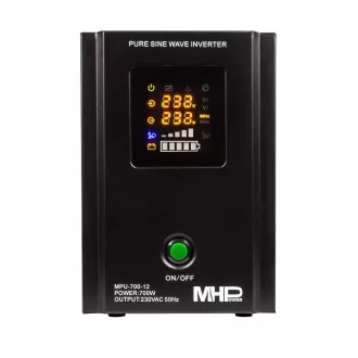 Rezervno napajanje MHPower MPU700-12, UPS, 700 W, čisti sinus Rezervno napajanje MHPower MPU700-12, UPS, 700 W, čisti sinus