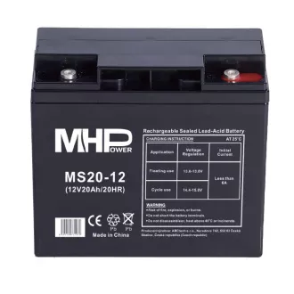 MHPower MS20-12 AGM 12V/20Ah T5 svinčeno kislinska baterija