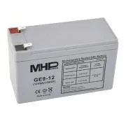 MHPower GE9-12 Gel baterija 12V/9Ah, Faston F2 - 6,3 mm, globok cikel