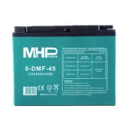 MHPower 6-DMF-45 Gelovska akumulatorja za pogon 12 V/45 Ah, priključek D3 – M6, Deep Cycle