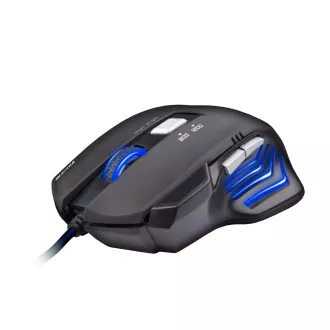 C-TECH Akantha/Obročna/optična/desnoročna/2 400 DPI/Wireless USB/Blue