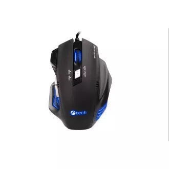 C-TECH Akantha/Obročna/optična/desnoročna/2 400 DPI/Wireless USB/Blue