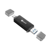 Bralnik kartic C-tech UCR-02-AL, USB 3.0 TYPE A/ TYPE C, SD/micro SD