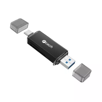 Bralnik kartic C-tech UCR-02-AL, USB 3.0 TYPE A/ TYPE C, SD/micro SD