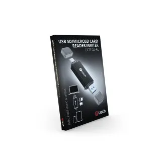 Bralnik kartic C-tech UCR-02-AL, USB 3.0 TYPE A/ TYPE C, SD/micro SD Bralnik kartic C-tech UCR-02-AL, USB 3.0 TYPE A/ TYPE C, SD/micro SD