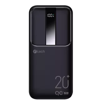 Powerbank C-tech 20000mAh, Li-Pol, 22,5W, USB-C/USB-A/micro USB Powerbank C-tech 20000mAh, Li-Pol, 22,5W, USB-C/USB-A/micro USB
