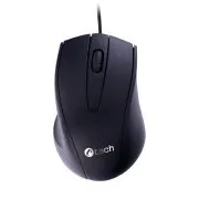 C-TECH Miška WM-07/Ergonomska/Optična/Pravokotna/1 200 DPI/Brezžični USB/črna