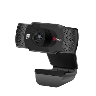 Spletna kamera C-TECH CAM-11FHD, 1080P, mikrofon, črna