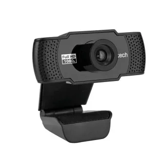 Spletna kamera C-TECH CAM-11FHD, 1080P, mikrofon, črna