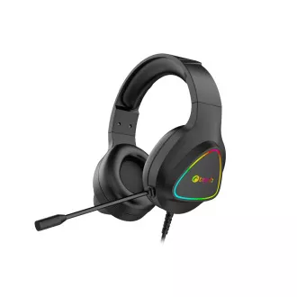 C-TECH Midas Gaming Headset (GHS-17BK), priložnostne igre, RGB osvetlitev, črna