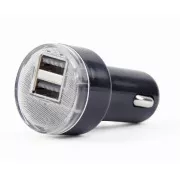 Gembird 2x USB avtomobilski polnilec 2,1A, črn
