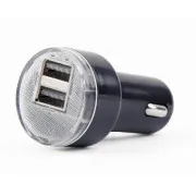 Gembird 2x USB avtomobilski polnilec 2,1A, črn