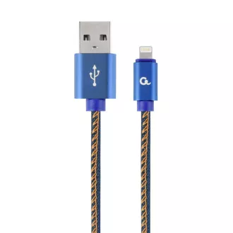 Gembird pleteni jeans kabel USB-A/Svetloba 2 m