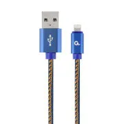 Gembird pleteni jeans kabel USB-A/Svetloba 2 m