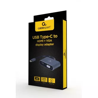 Gembird USB-C/HDMI, adapter VGA