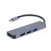 Gembird USB-C 2in1 večportno vozlišče   HDMI