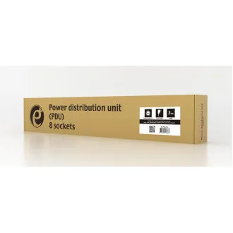 Gembird PDU 8 priključkov, 1U, 16 A, 3m Gembird PDU 8 priključkov, 1U, 16 A, 3m