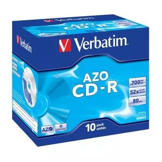 VERBATIM CD-R(10 kosov)Jewel/Crystal/52x/700MB