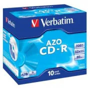 VERBATIM CD-R(10 kosov)Jewel/Crystal/52x/700MB