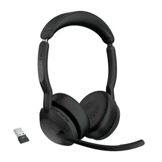 Jabra Evolve2 55/Stereo/ANC/USB/BT-USB/Wireless/Black
