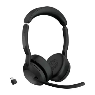 Jabra Evolve2 55/Stereo/ANC/USB-C/BT-USB/Wireless/Black