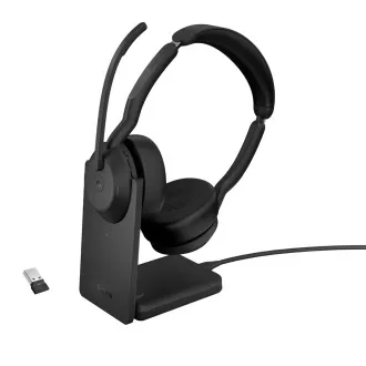 Jabra Evolve2 55/Stereo/ANC/USB/BT-USB/Wireless/MS/Stand/Black