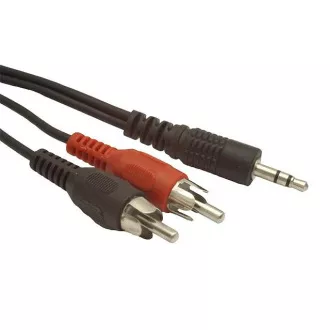 GEMBIRD kabel minijack 3,5 mm - 2x RCA M/M 2,5 m