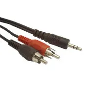 GEMBIRD kabel minijack 3,5 mm - 2x RCA M/M 2,5 m
