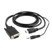GEMBIRD HDMI do VGA   zvok, 1,8 m