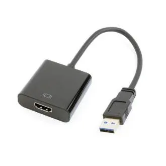 GEMBIRD USB 3.0 do HDMI, M/F, 15 cm, črna GEMBIRD USB 3.0 do HDMI, M/F, 15 cm, črna