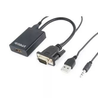 GEMBIRD Redukcija VGA - HDMI, 0,15 m, M/F