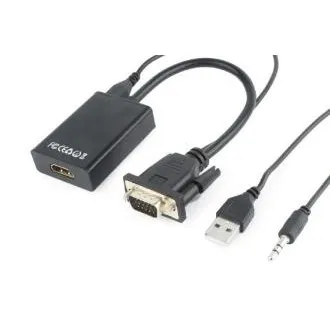 GEMBIRD Redukcija VGA - HDMI, 0,15 m, M/F