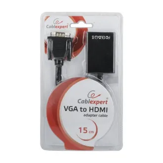 GEMBIRD Redukcija VGA - HDMI, 0,15 m, M/F